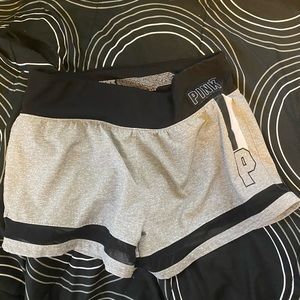 PINK gray athletic shorts